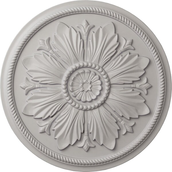 Ekena Millwork Kaya Ceiling Medallion (Fits Canopies up to 5 1/4"), 23 5/8"OD x 1 1/2"P, Ultra Pure White CM23KAUWF - main